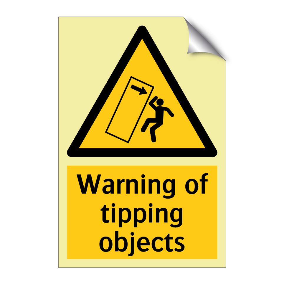Warning of tipping objects