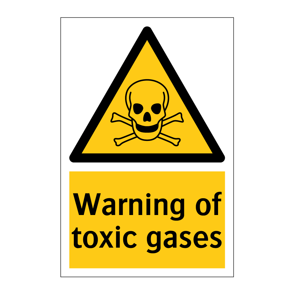 Warning of toxic gases