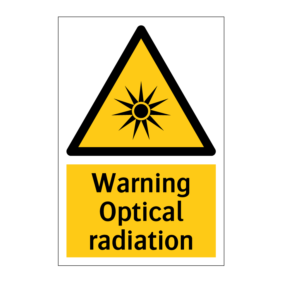 Warning Optical radiation