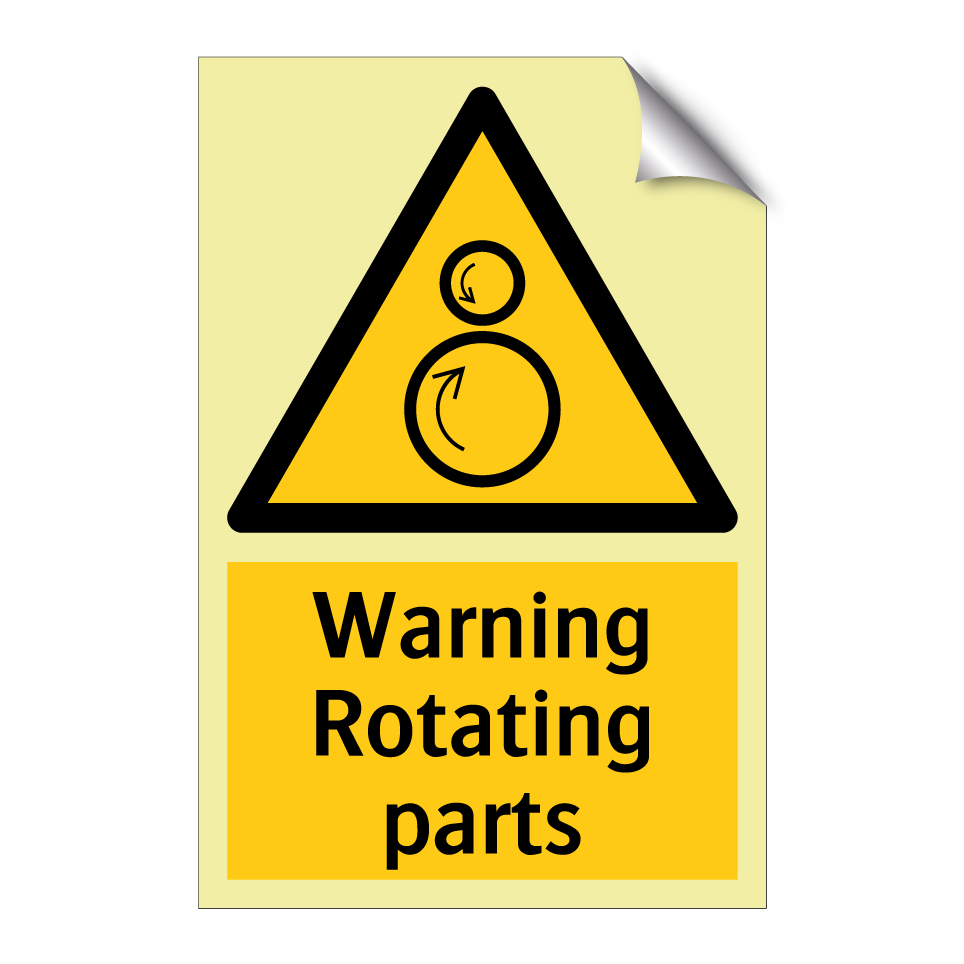 Warning Rotating parts