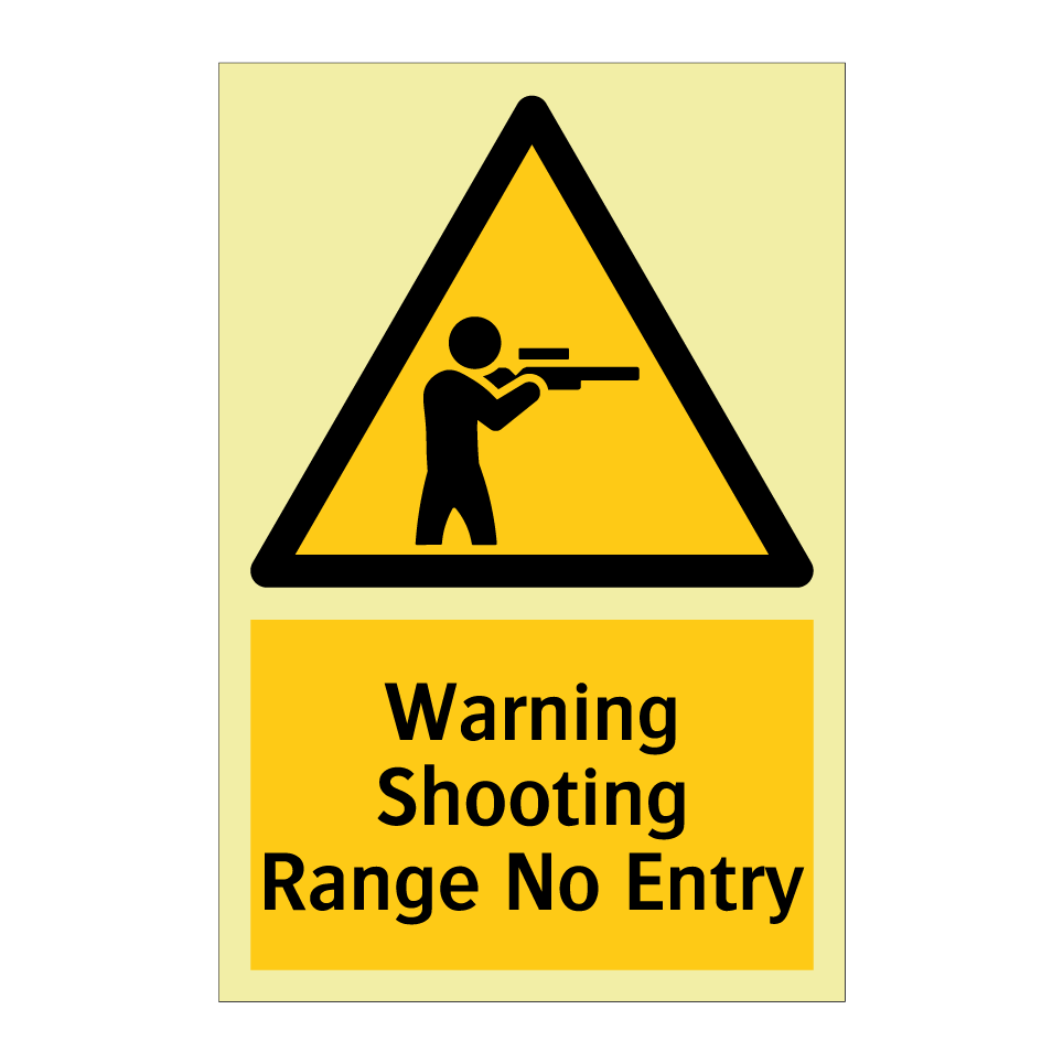 Warning Shooting Range No Entry