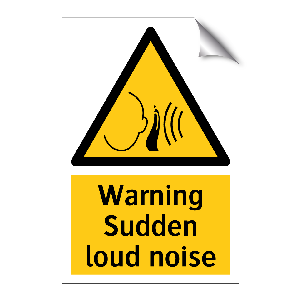 Warning Sudden loud noise