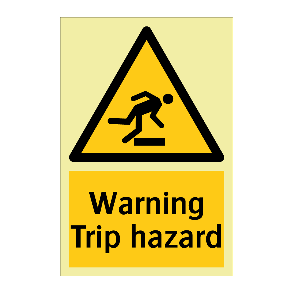 Warning Trip hazard