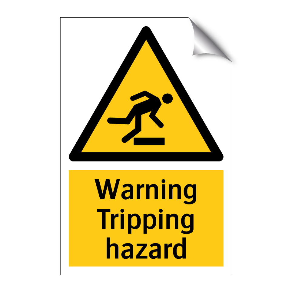 Warning Tripping hazard