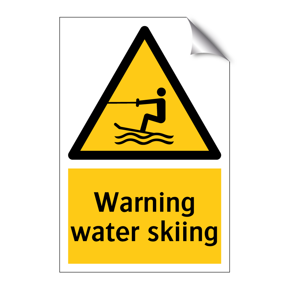 Warning water skiing