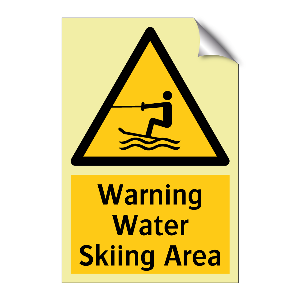 Warning Water Skiing Area