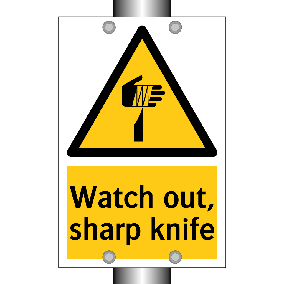 Watch out, sharp knife