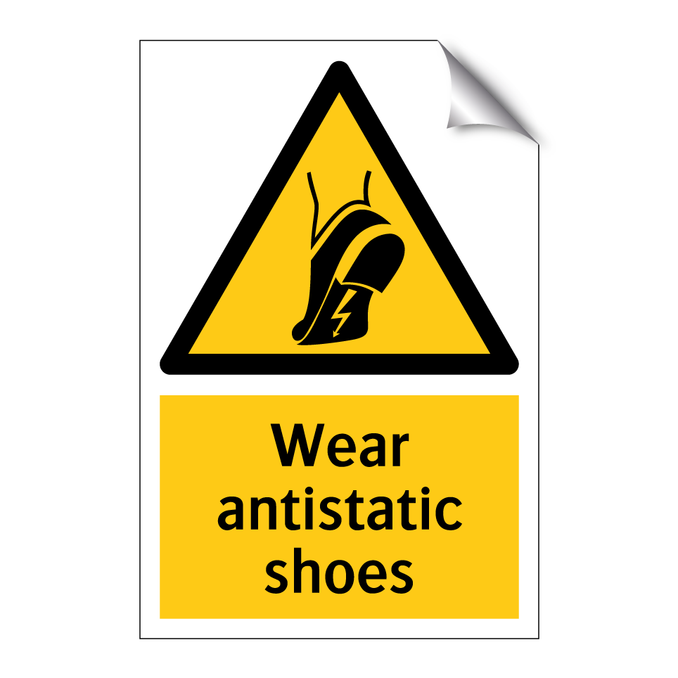 Wear antistatic shoes