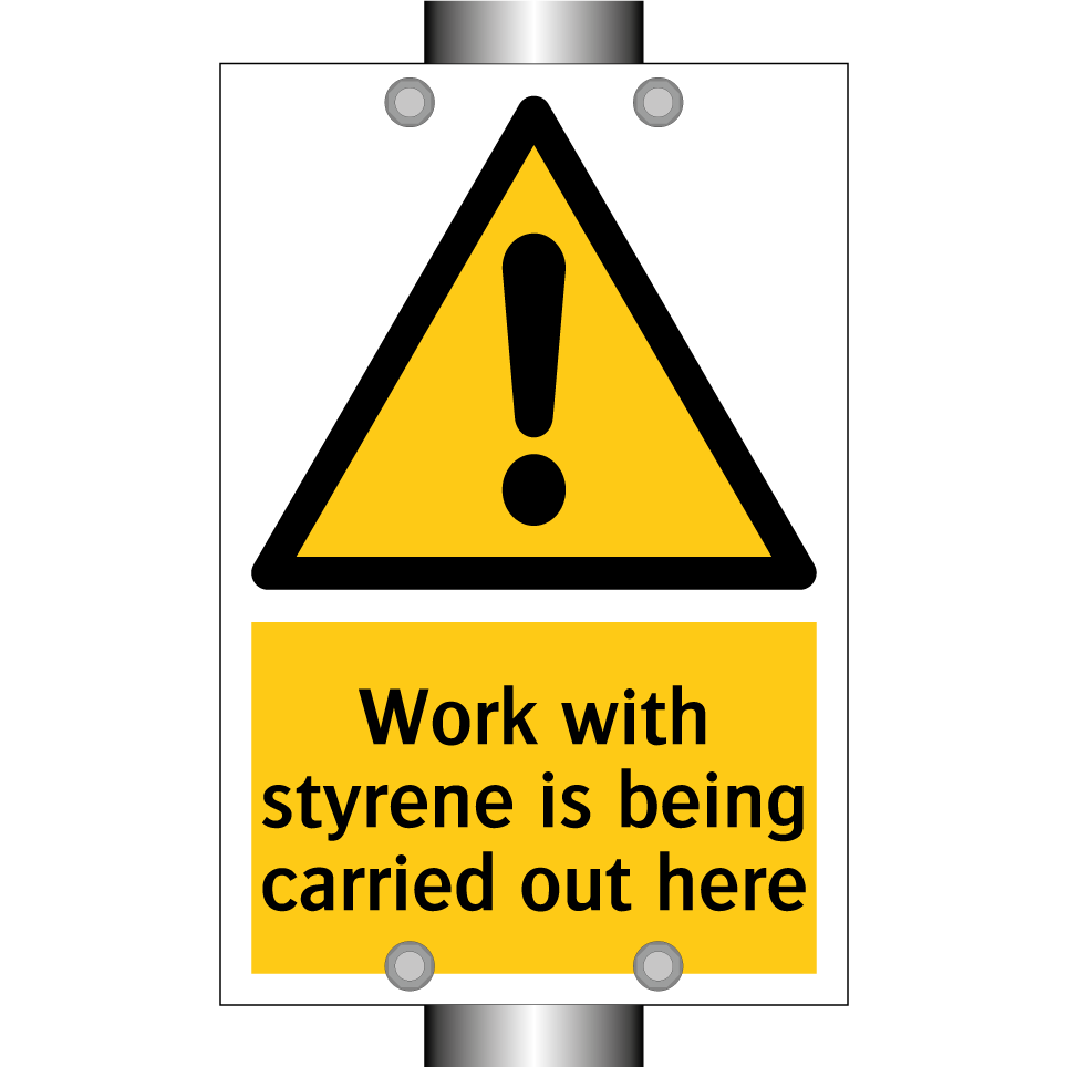 Work with styrene is being carried out here