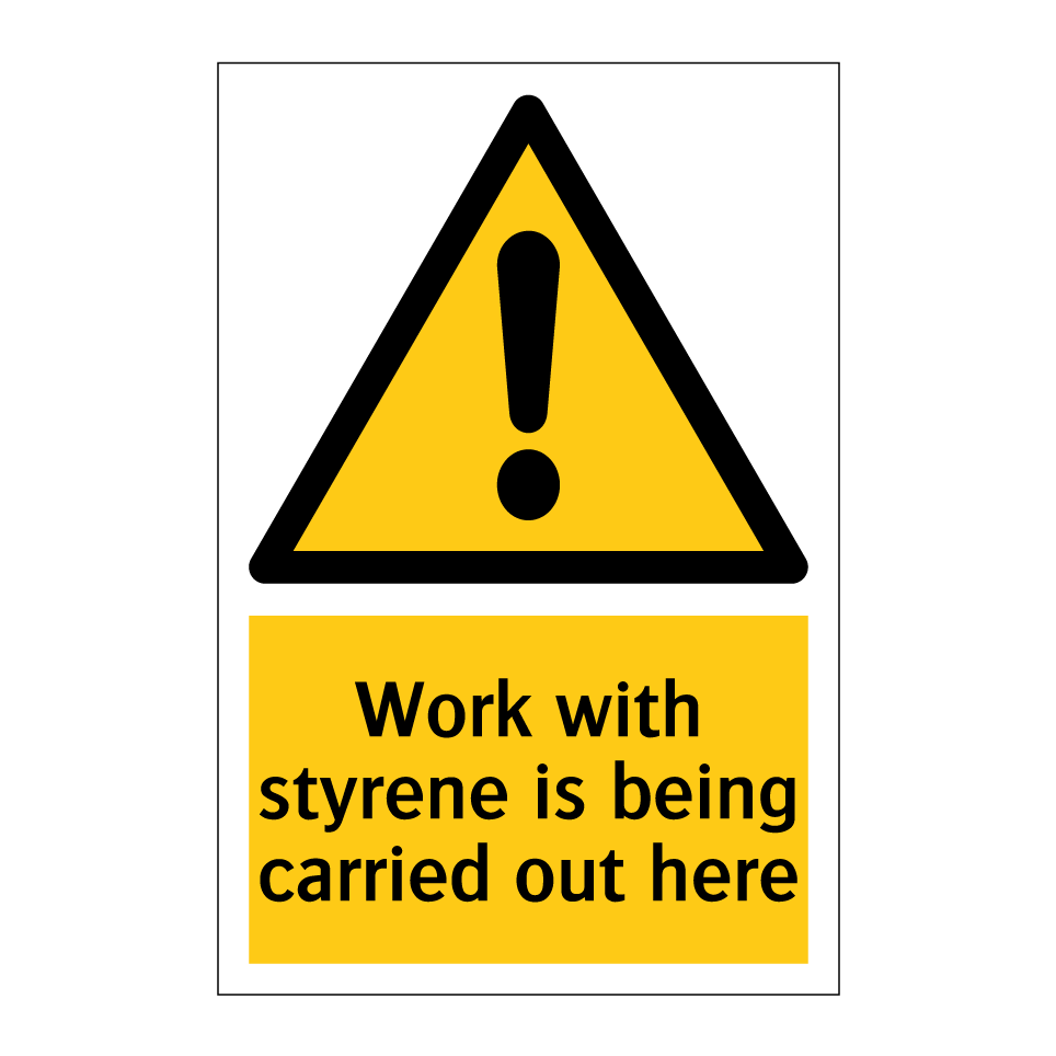 Work with styrene is being carried out here