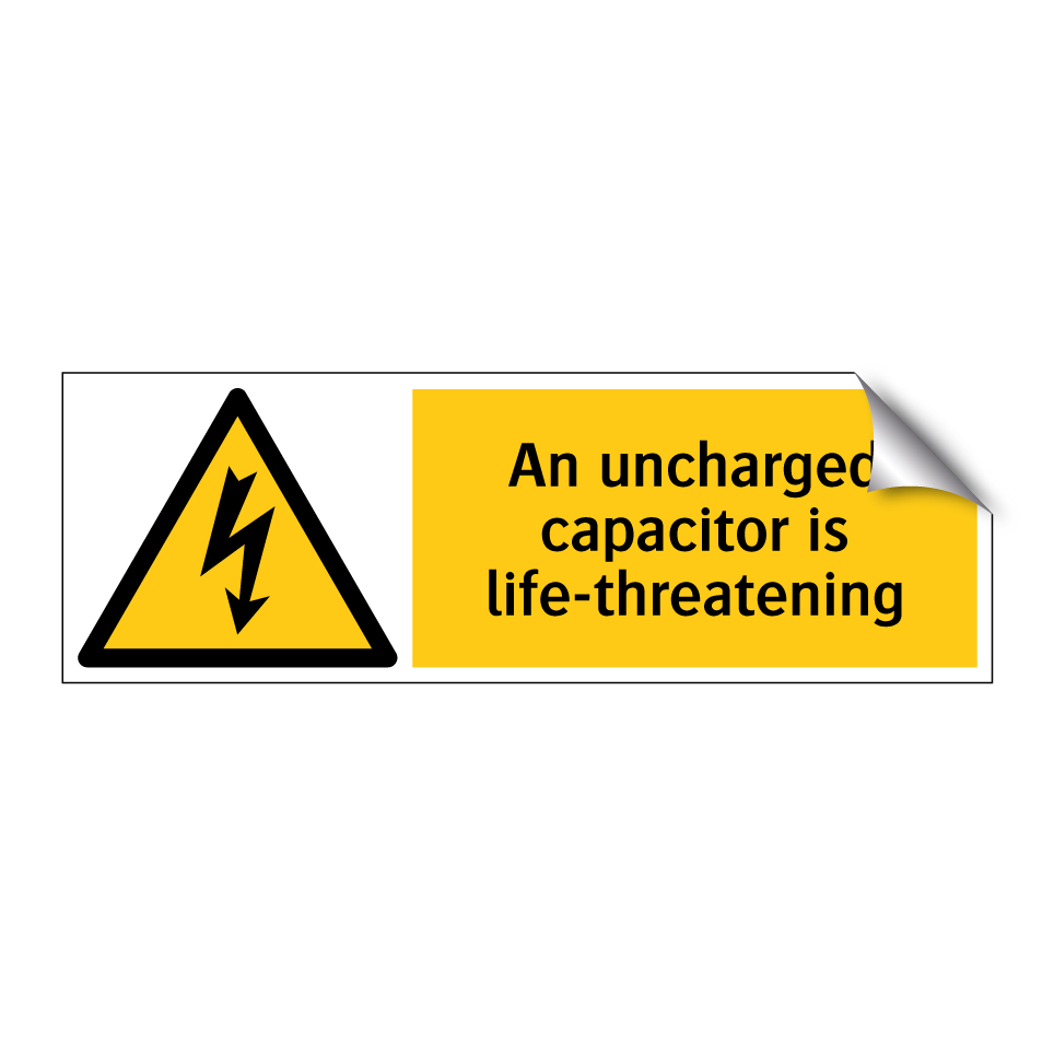 An uncharged capacitor is life-threatening