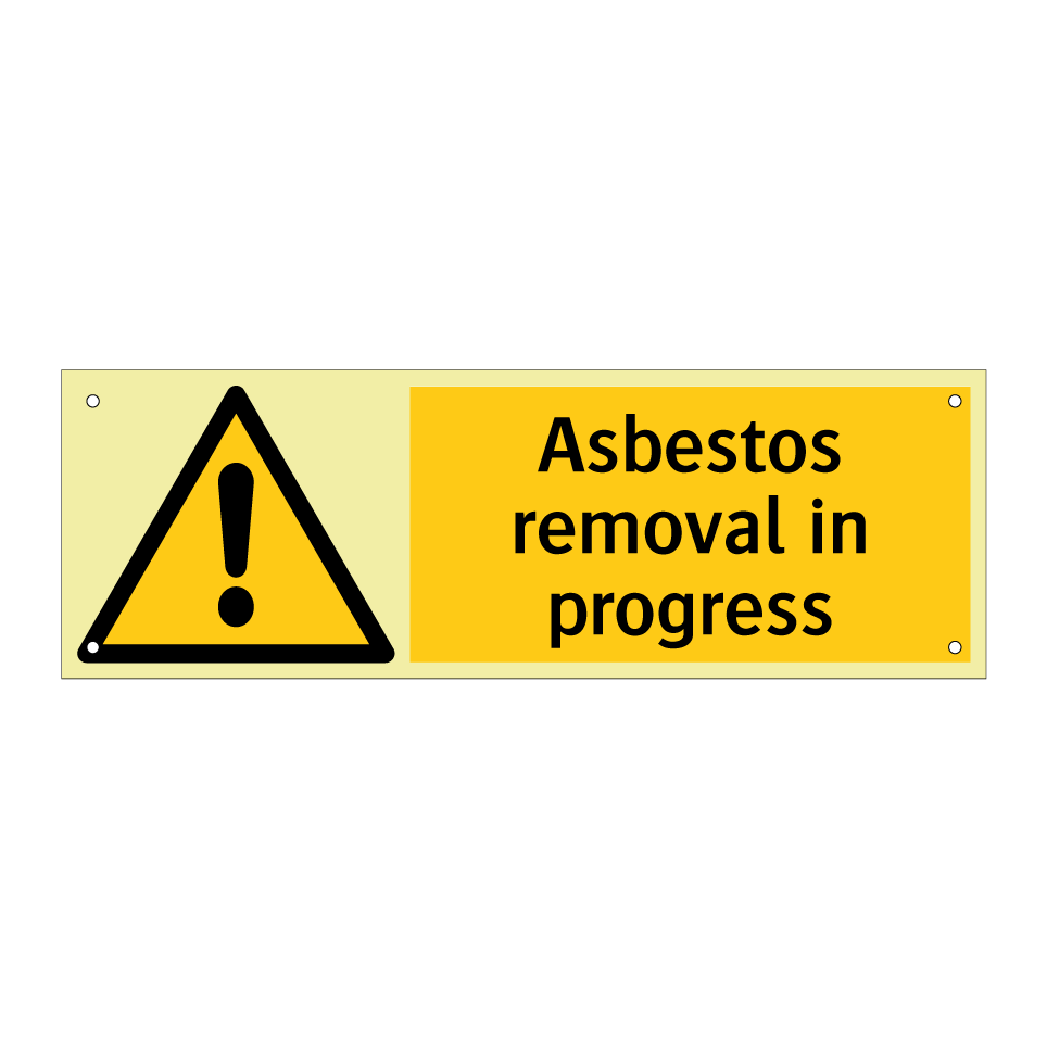 Asbestos removal in progress