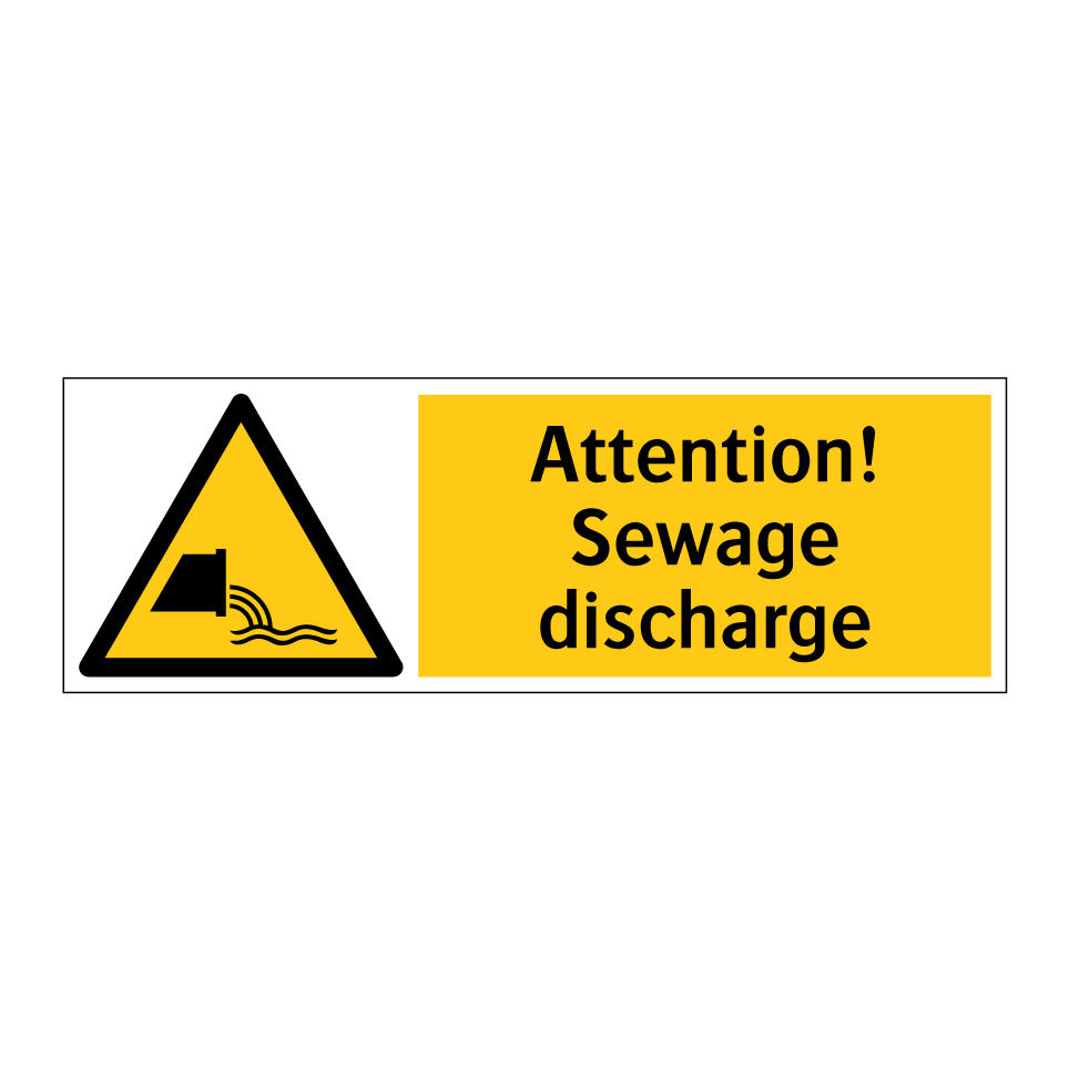 Attention! Sewage discharge