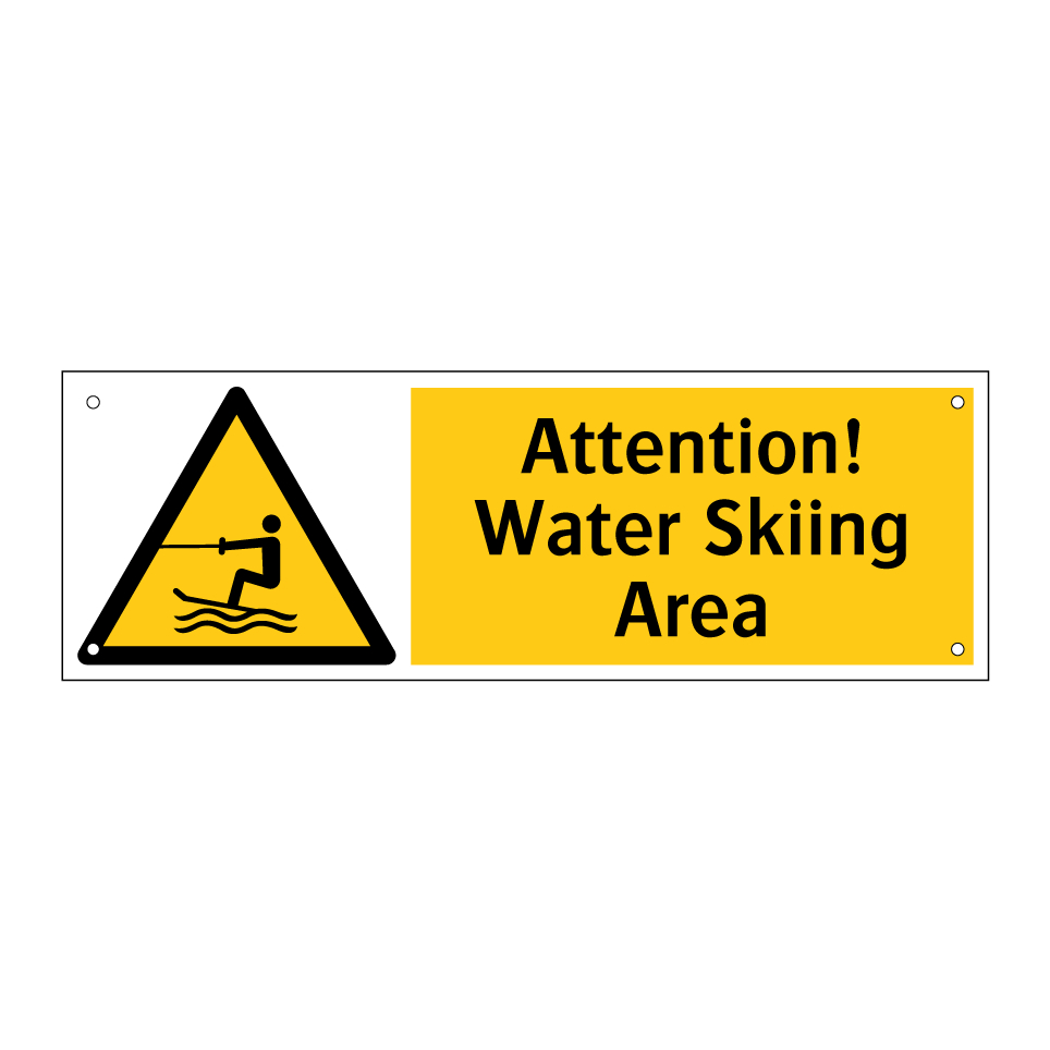 Attention! Water Skiing Area