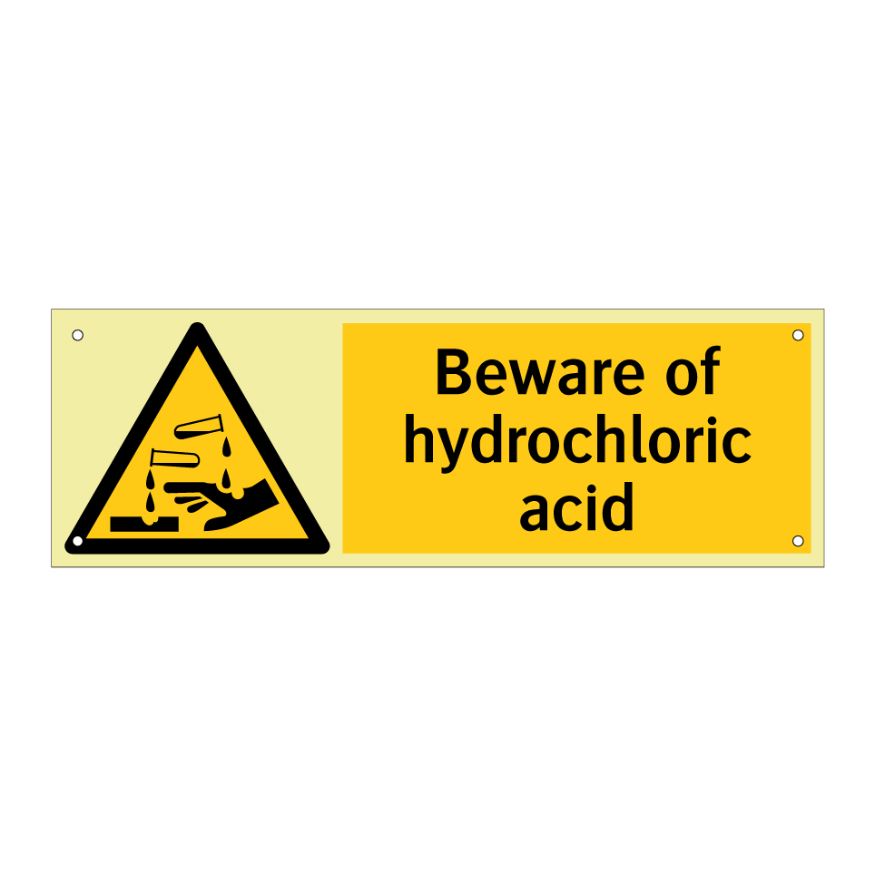 Beware of hydrochloric acid