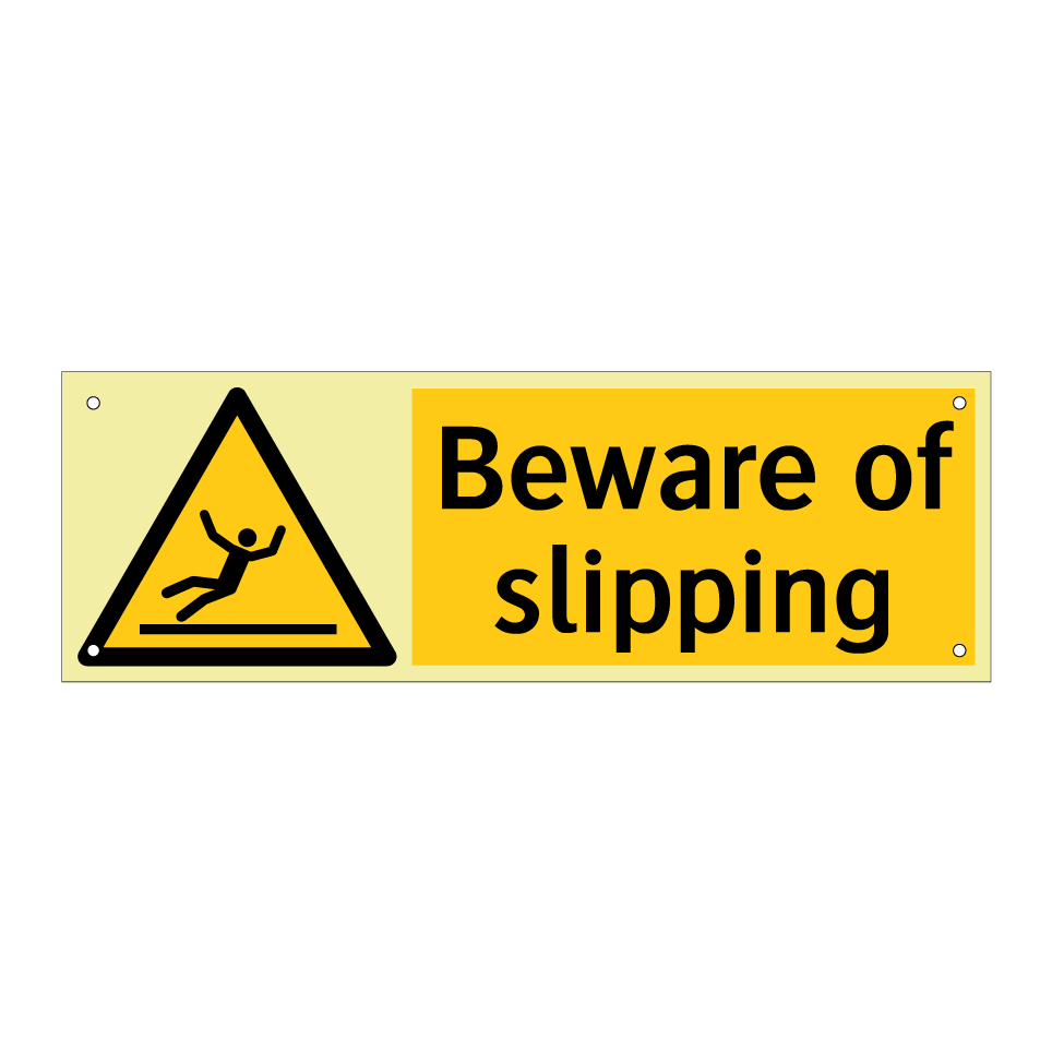 Beware of slipping