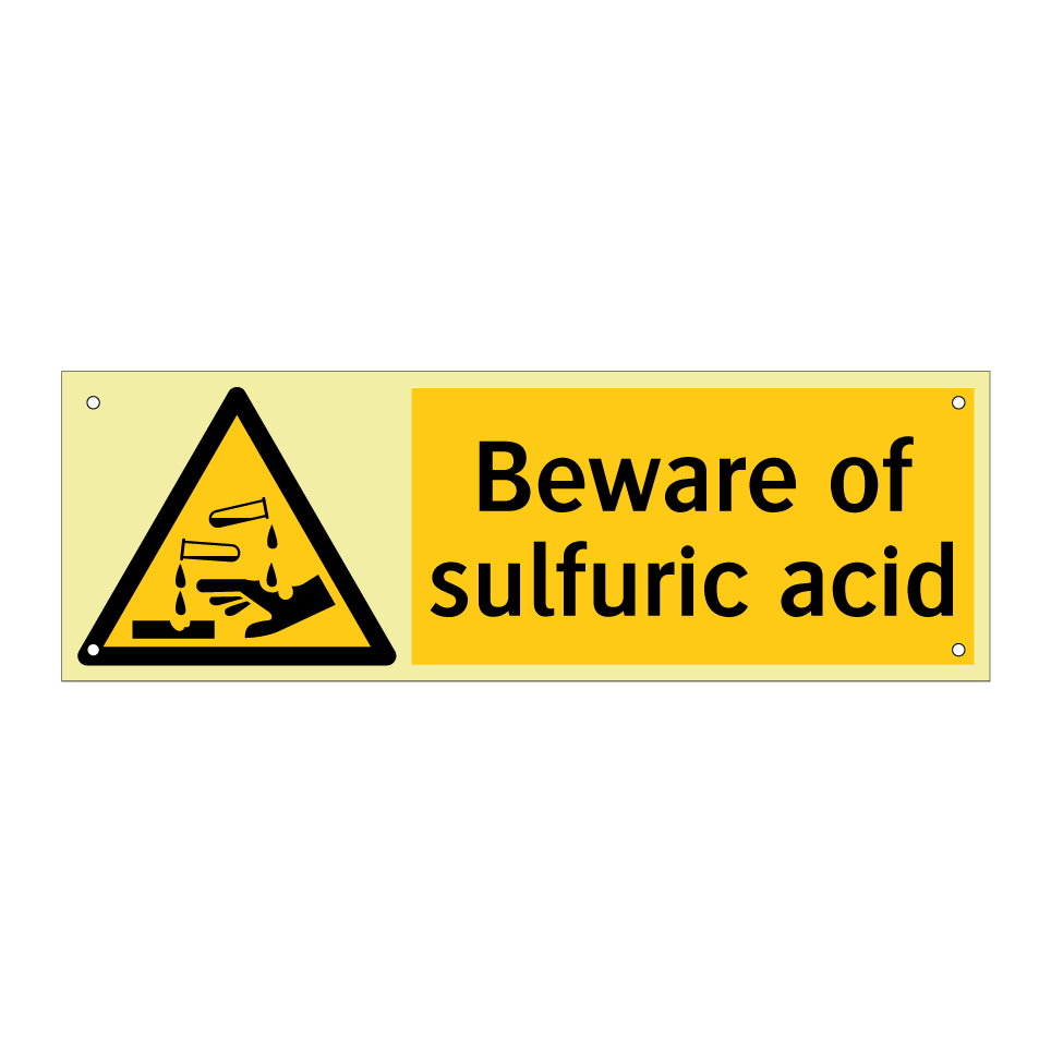 Beware of sulfuric acid