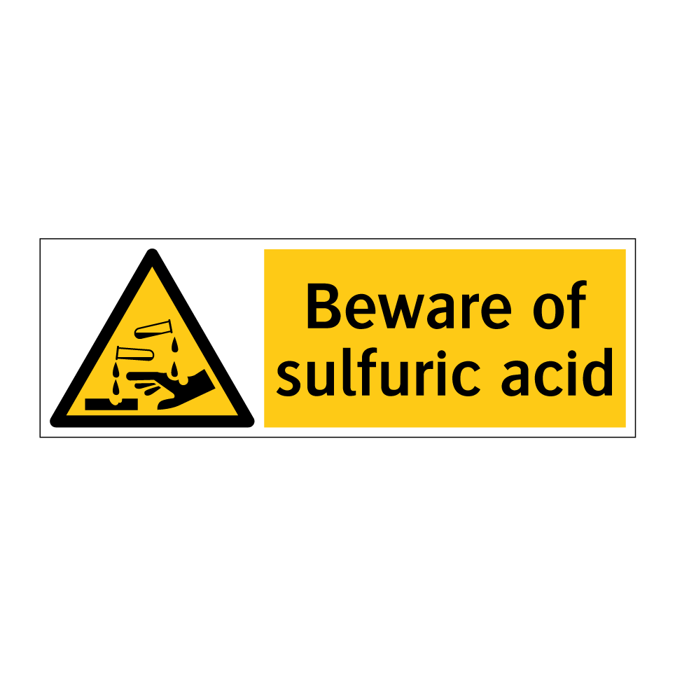 Beware of sulfuric acid