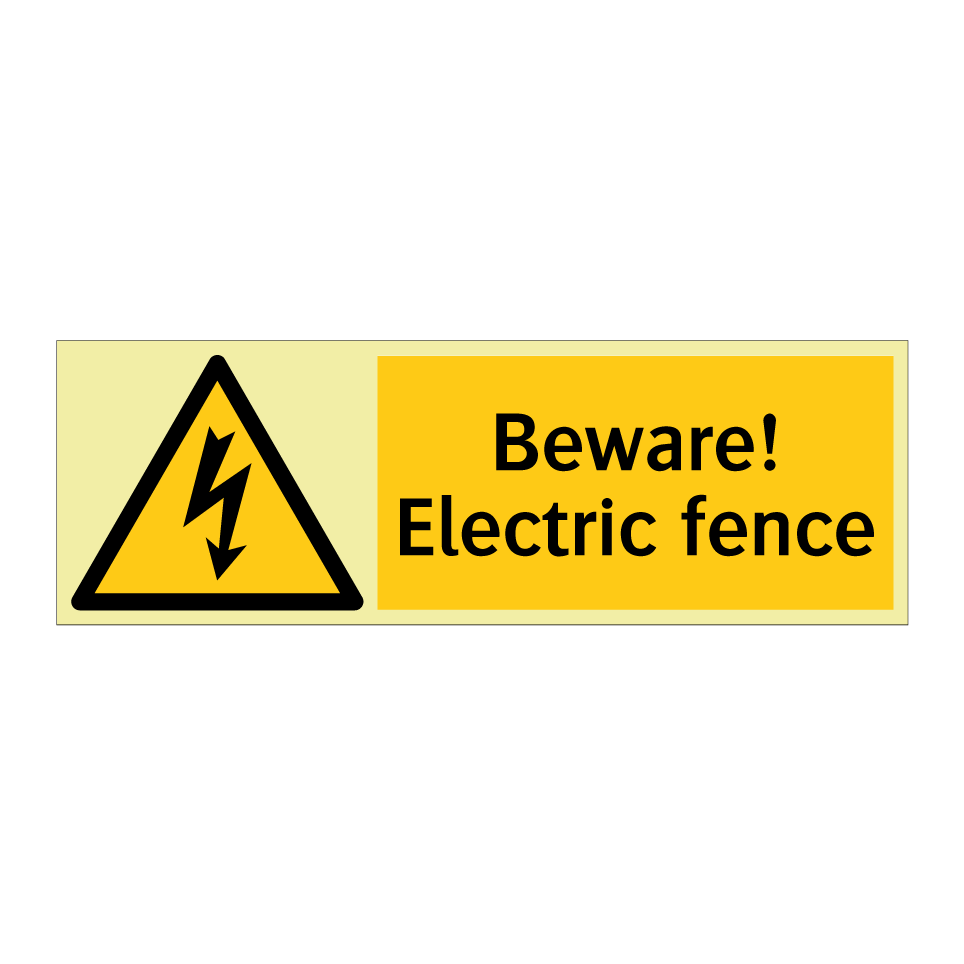 Beware! Electric fence