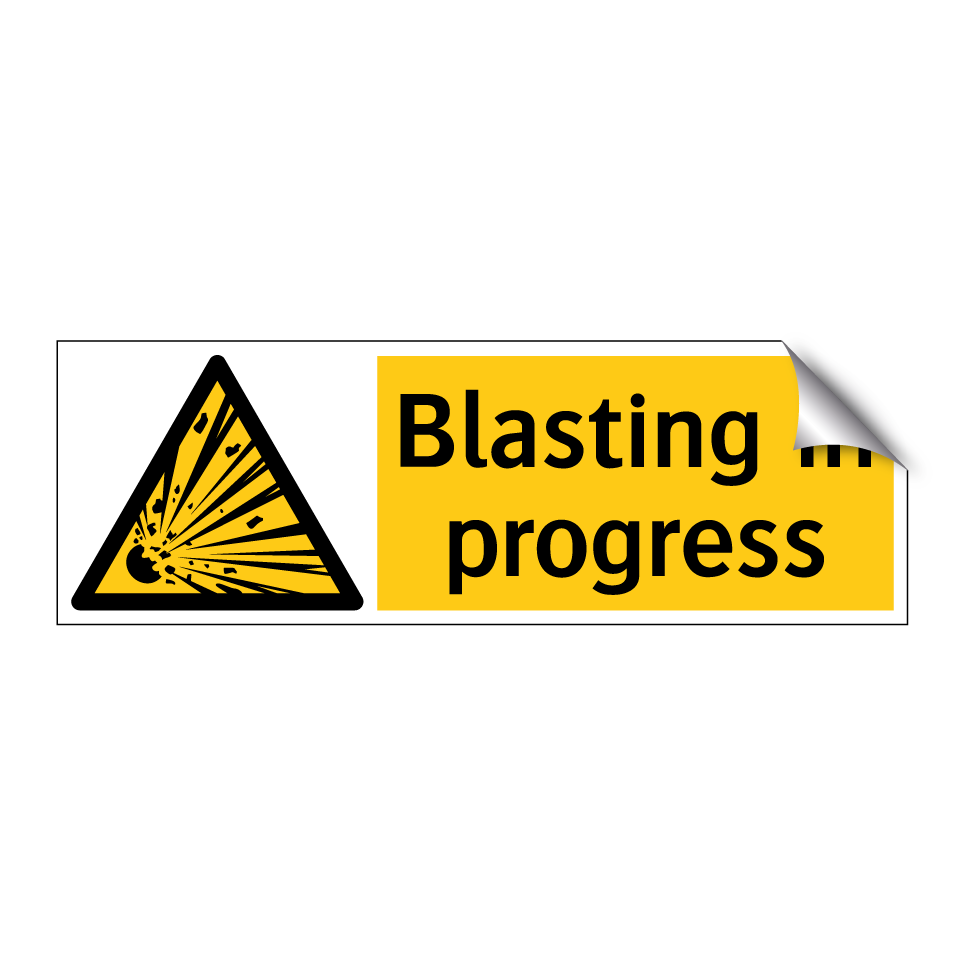 Blasting in progress