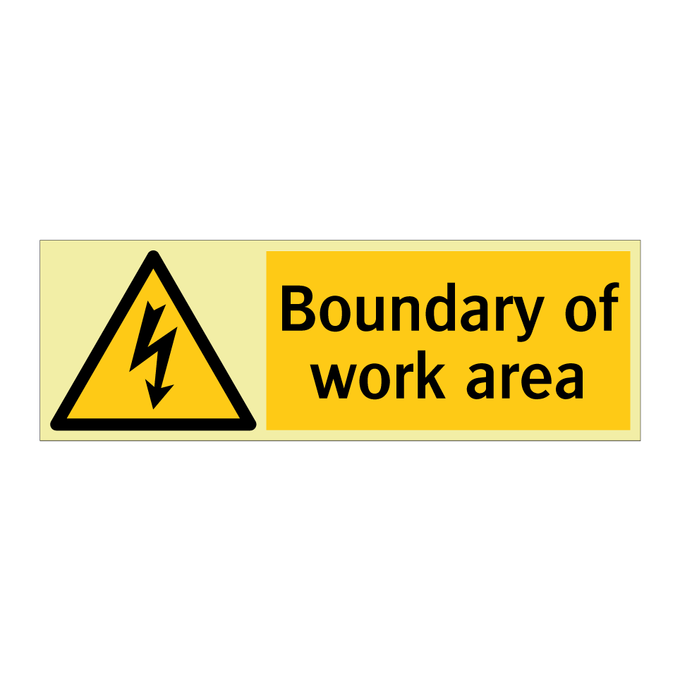 Boundary of work area