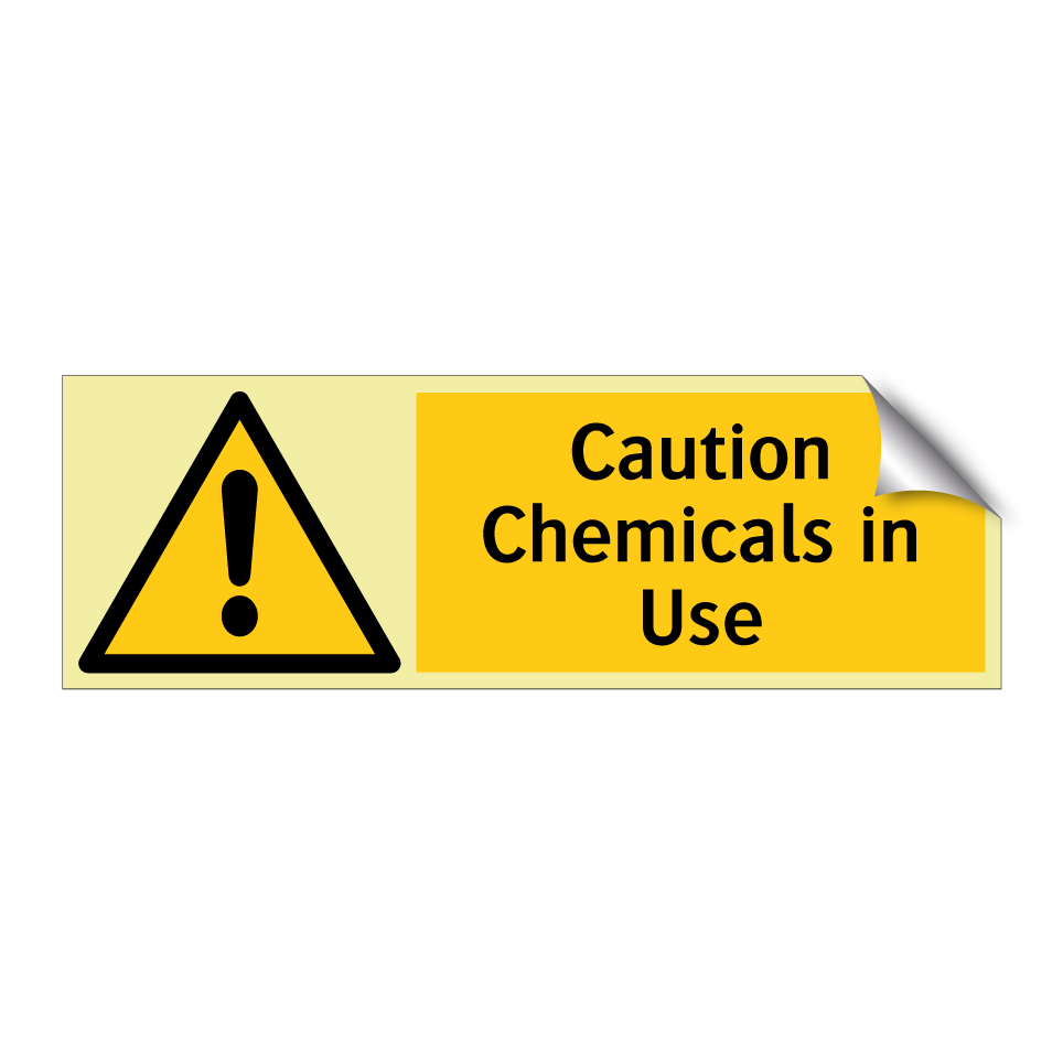 Caution Chemicals in Use