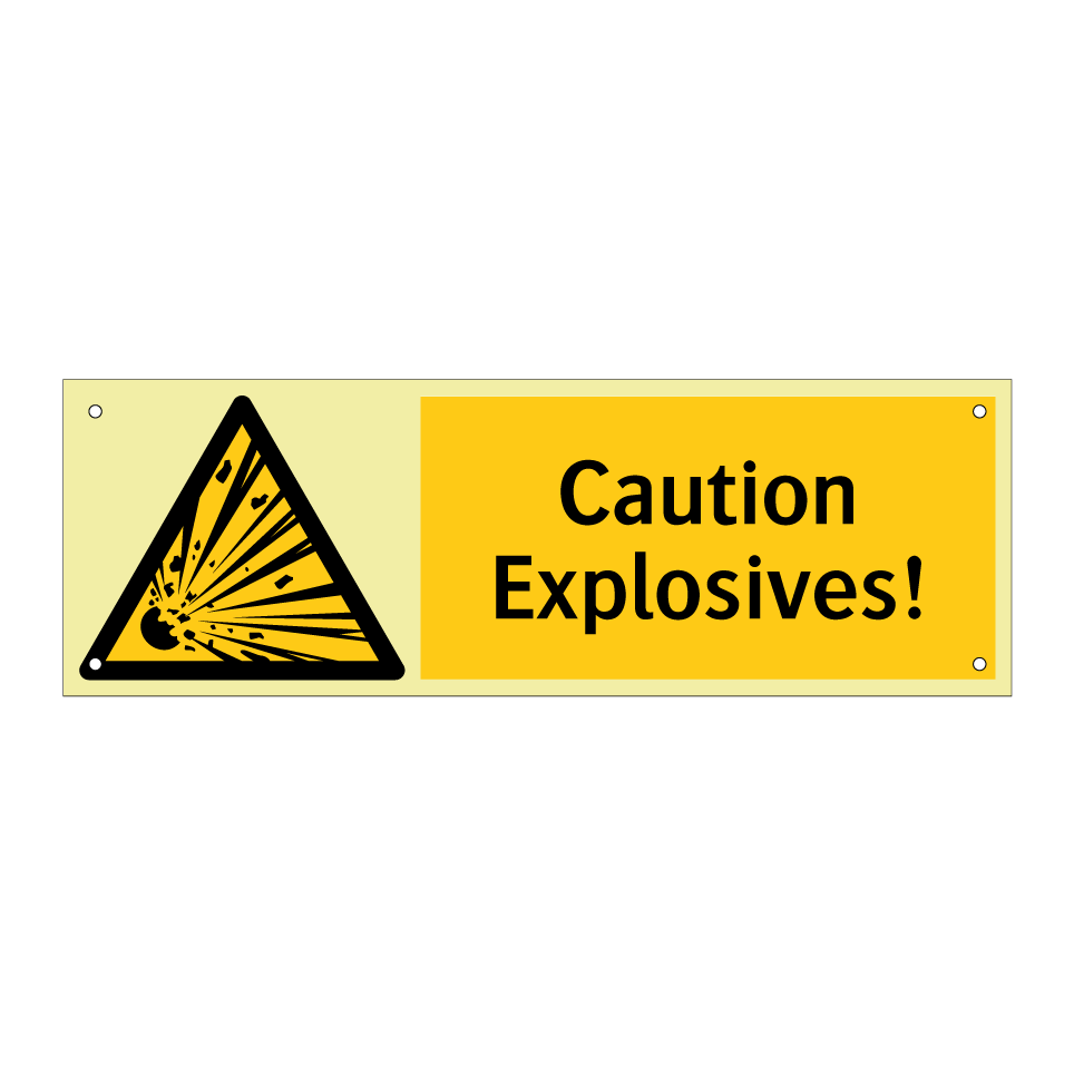Caution Explosives!