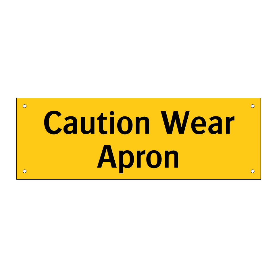 Caution Wear Apron