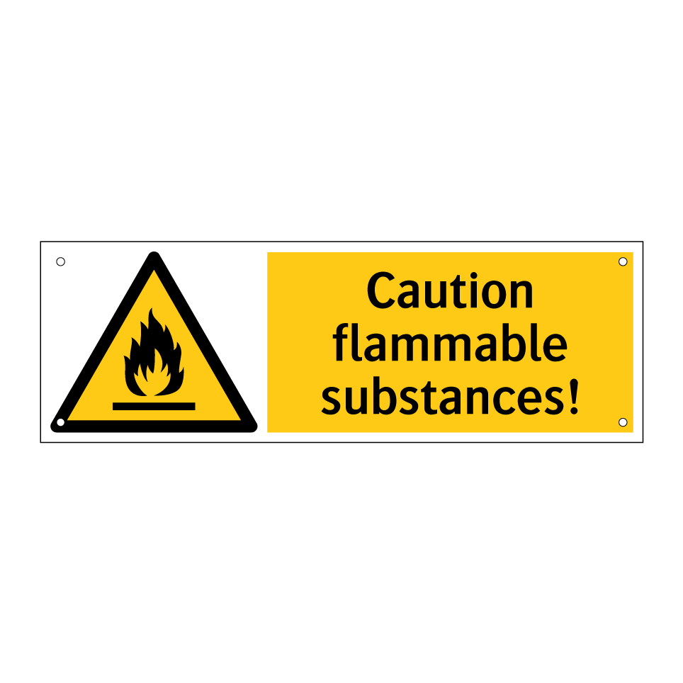 Caution flammable substances!