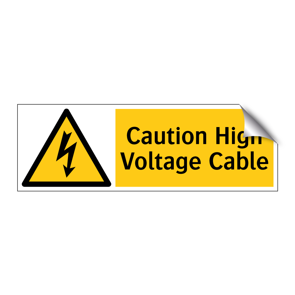Caution High Voltage Cable