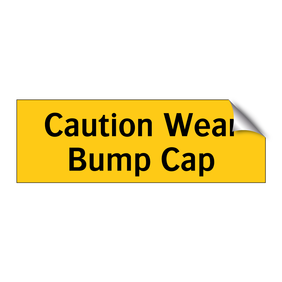 Caution Wear Bump Cap
