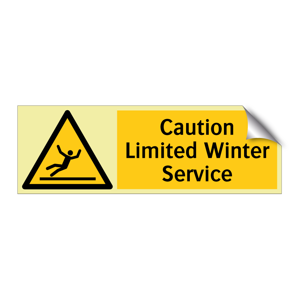 Caution Limited Winter Service