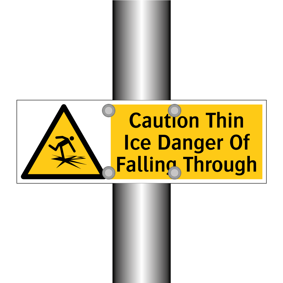 Caution Thin Ice Danger Of Falling Through