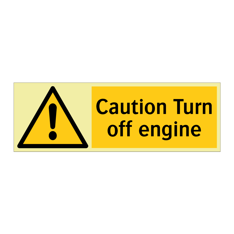 Caution Turn off engine