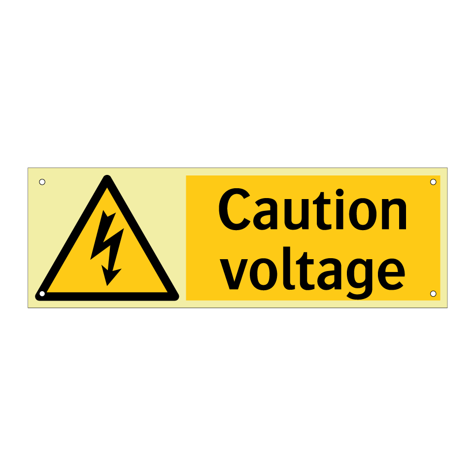 Caution voltage