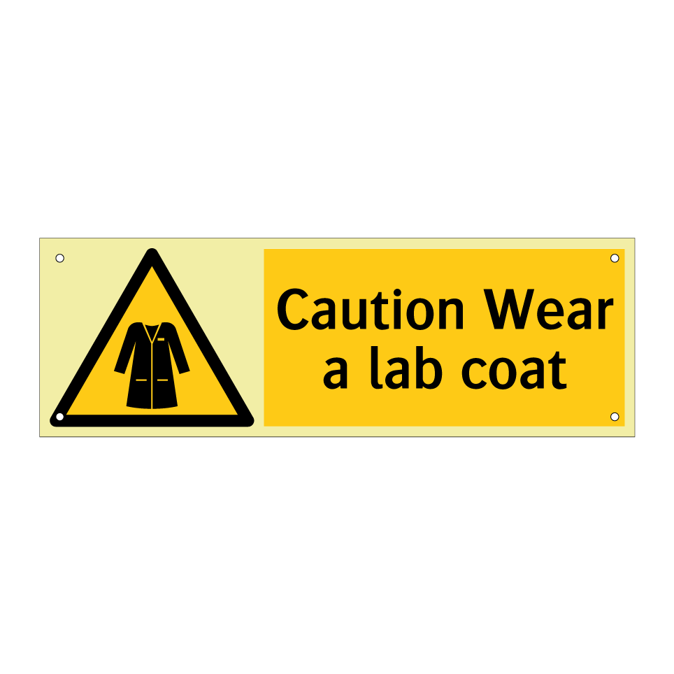 Caution Wear a lab coat