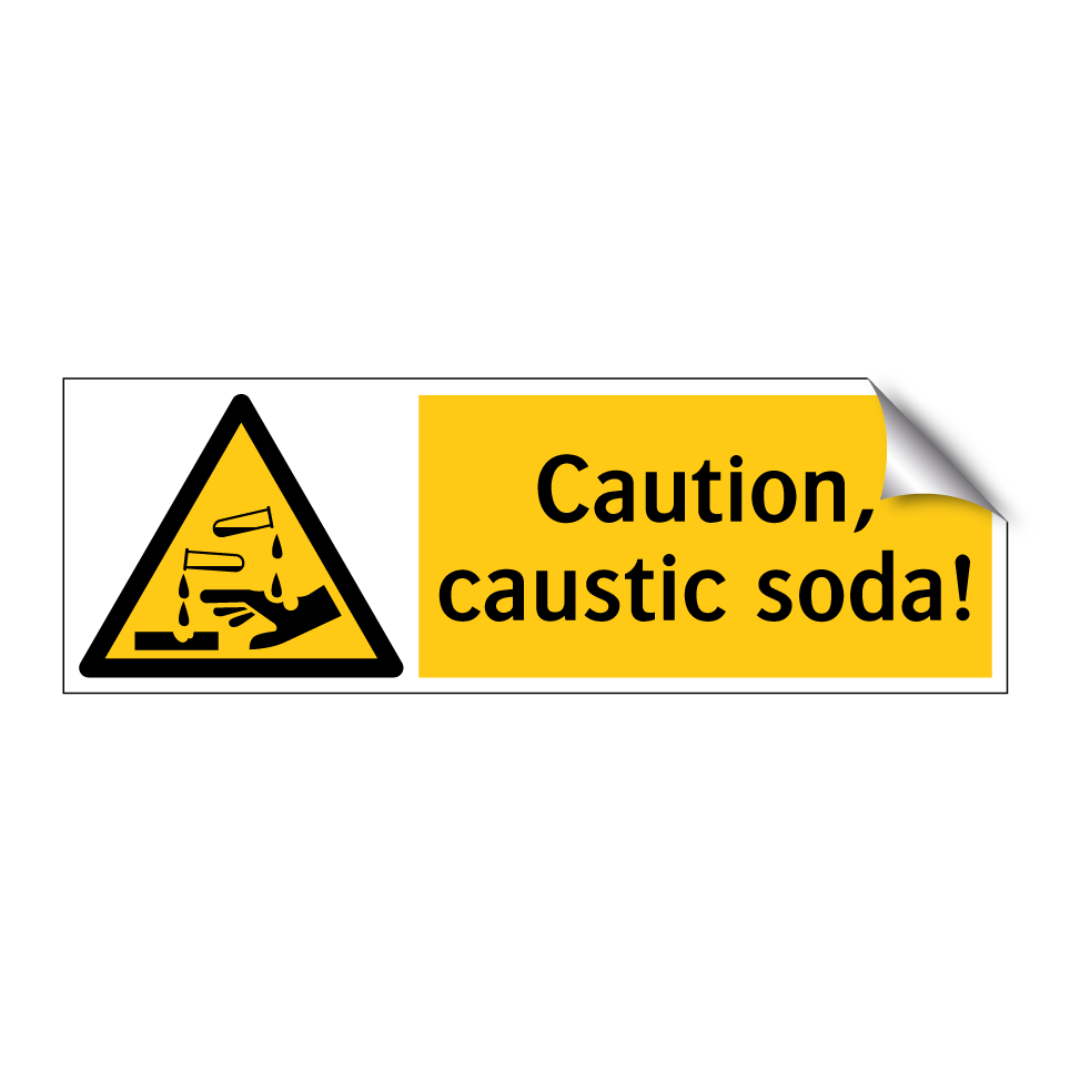 Caution, caustic soda!
