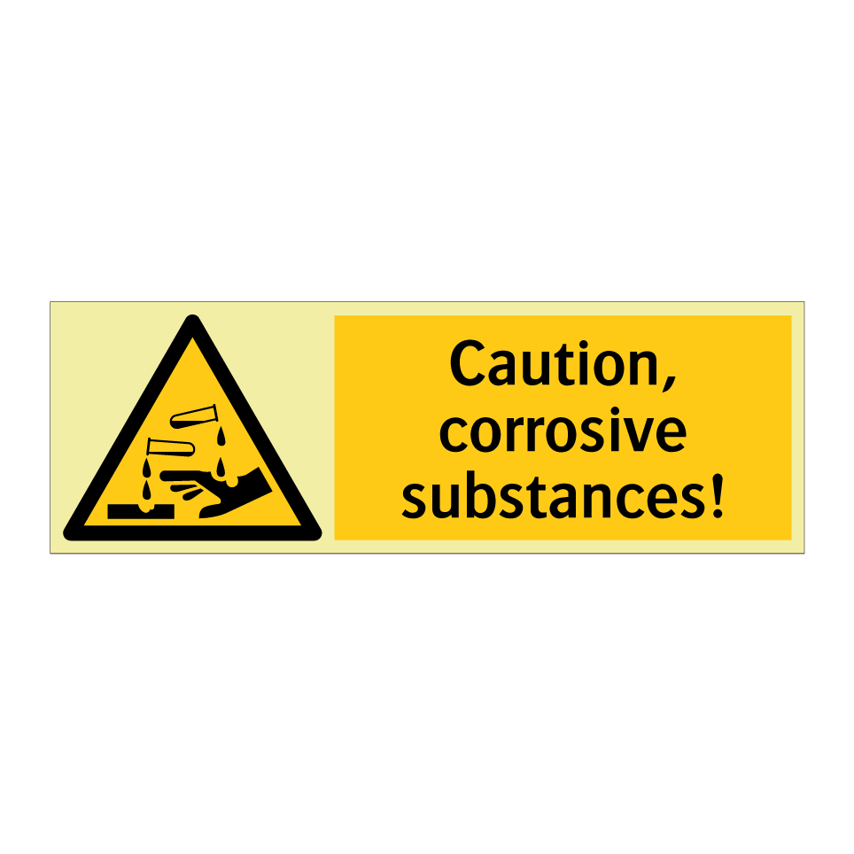 Caution, corrosive substances!