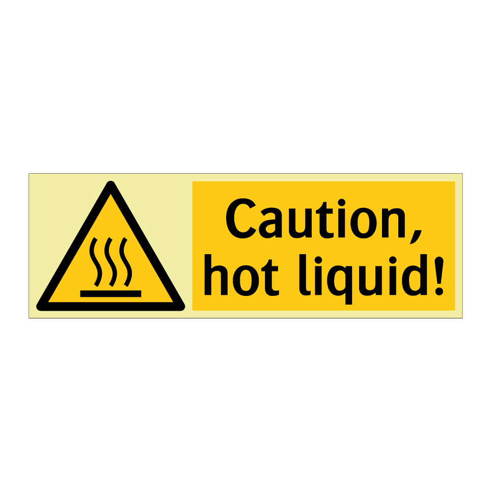 Caution, hot liquid!