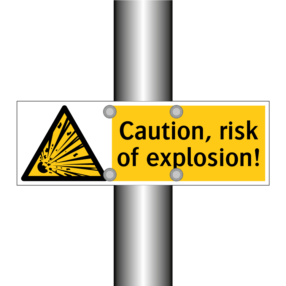Caution, risk of explosion!