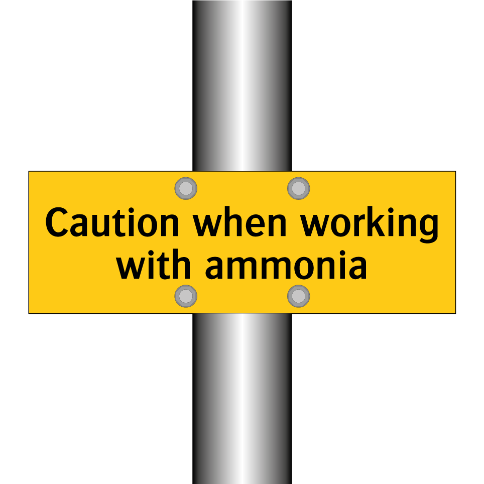 Caution when working with ammonia