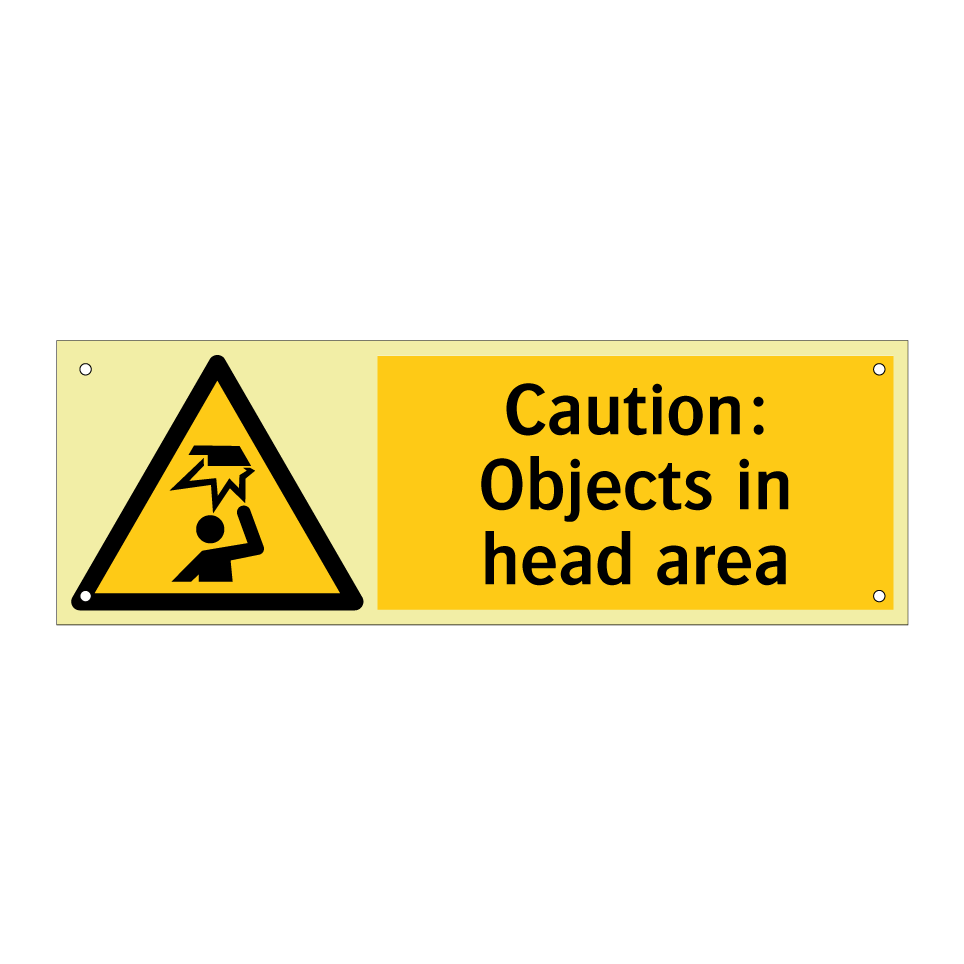 Caution: Objects in head area