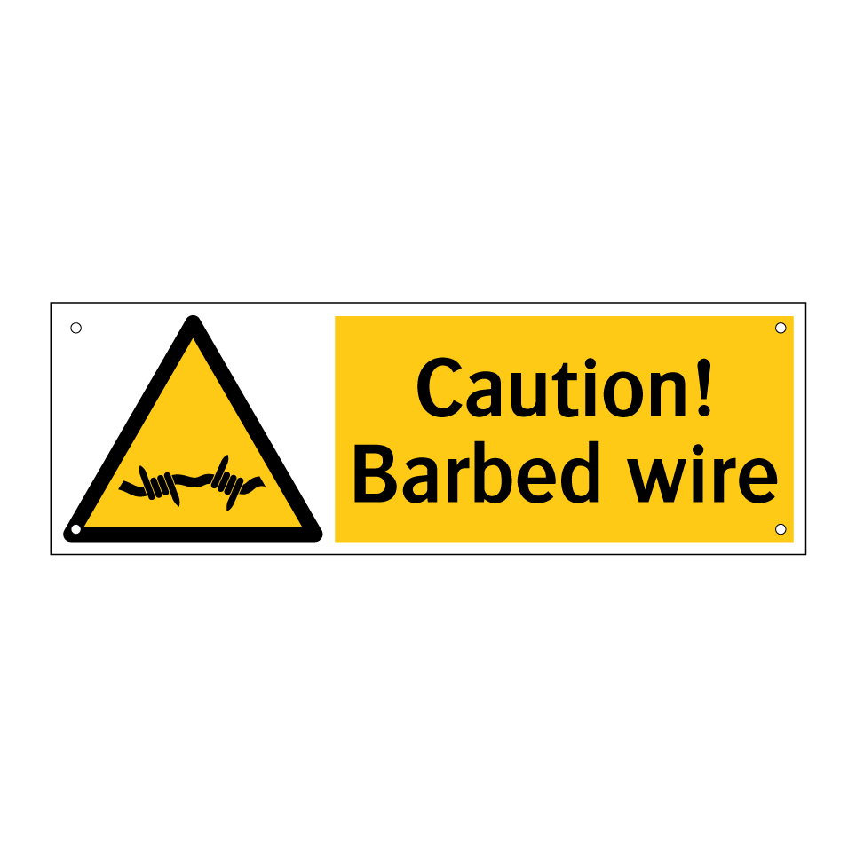 Caution! Barbed wire