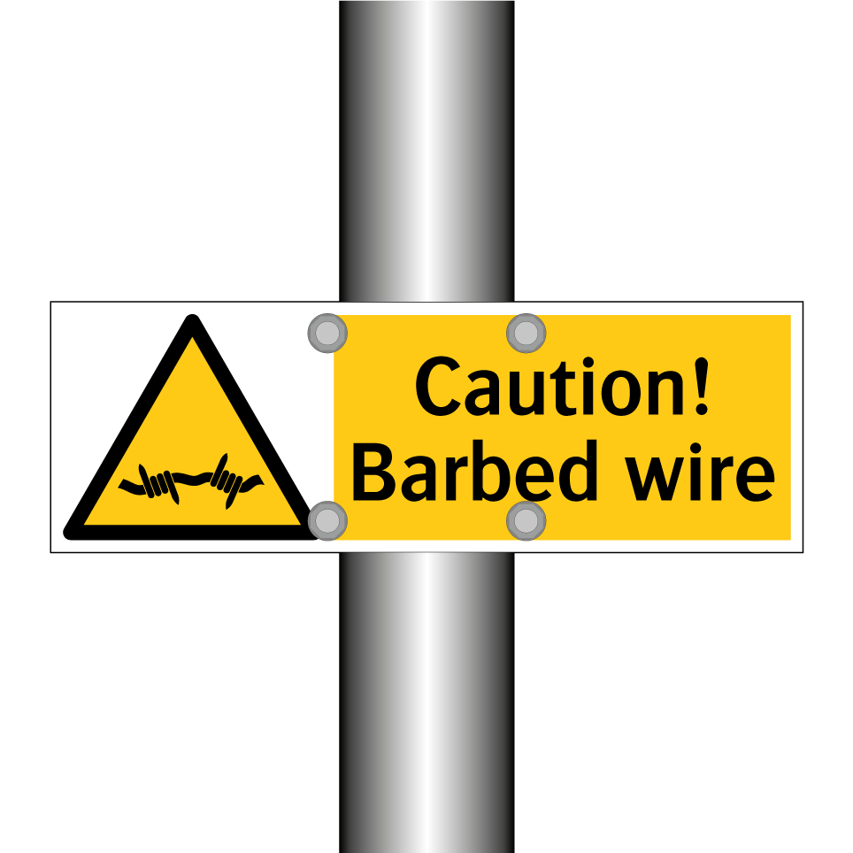 Caution! Barbed wire
