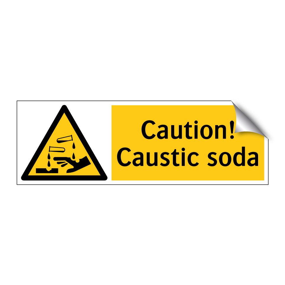 Caution! Caustic soda