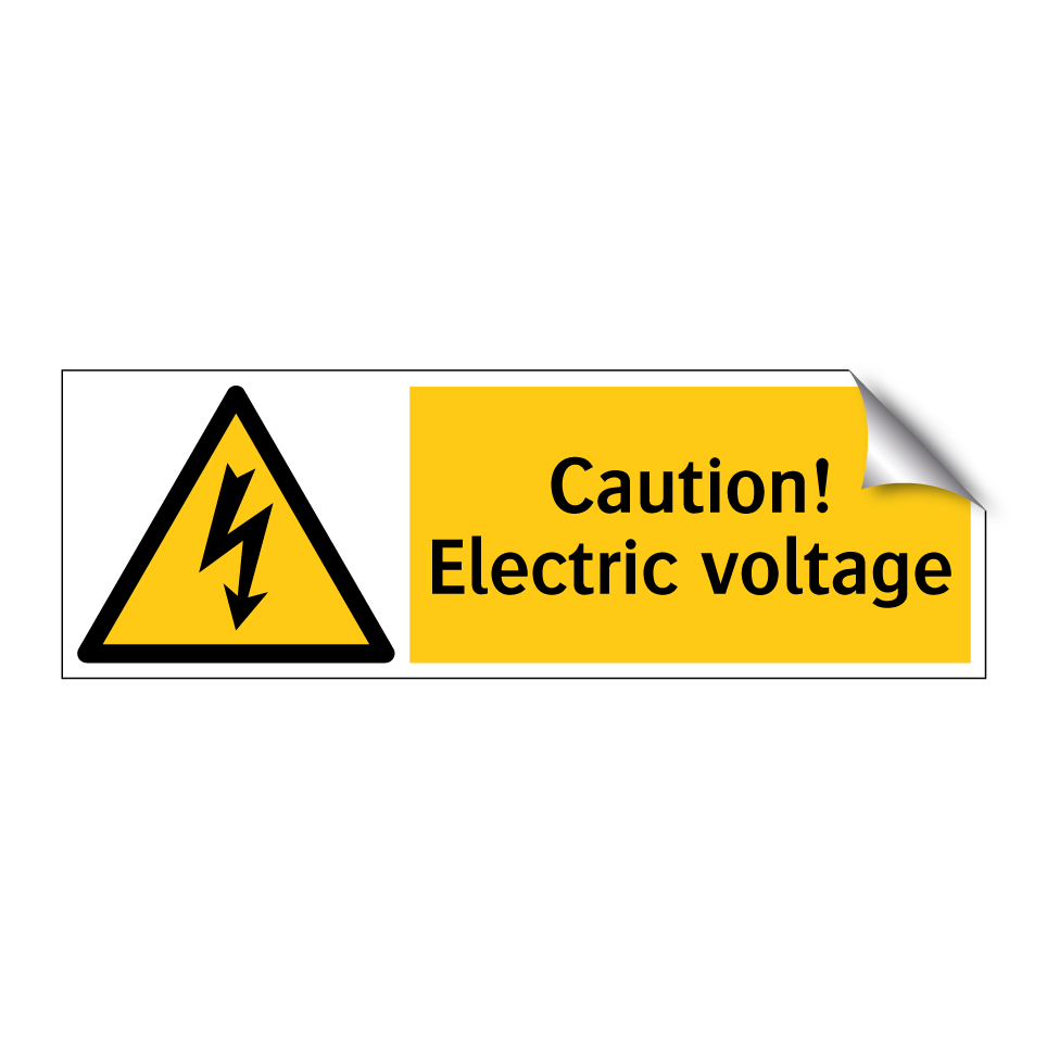 Caution! Electric voltage
