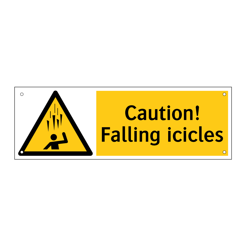 Caution! Falling icicles