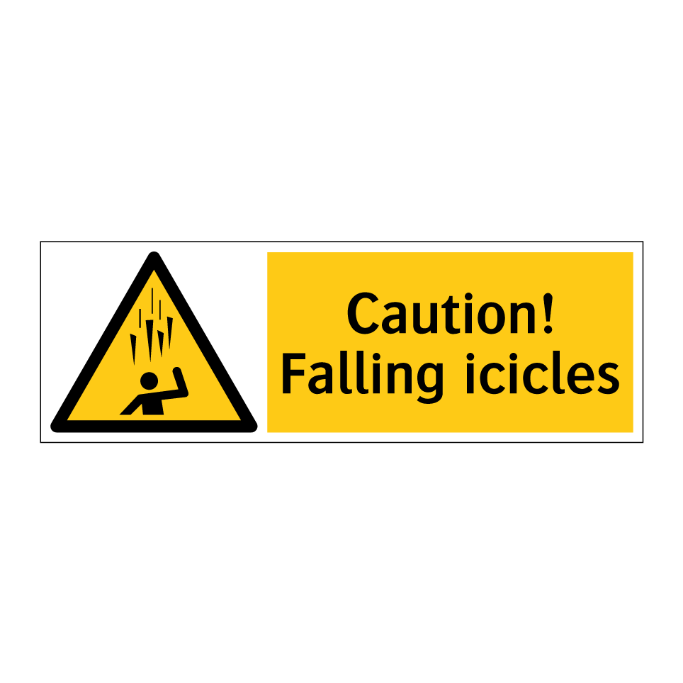 Caution! Falling icicles