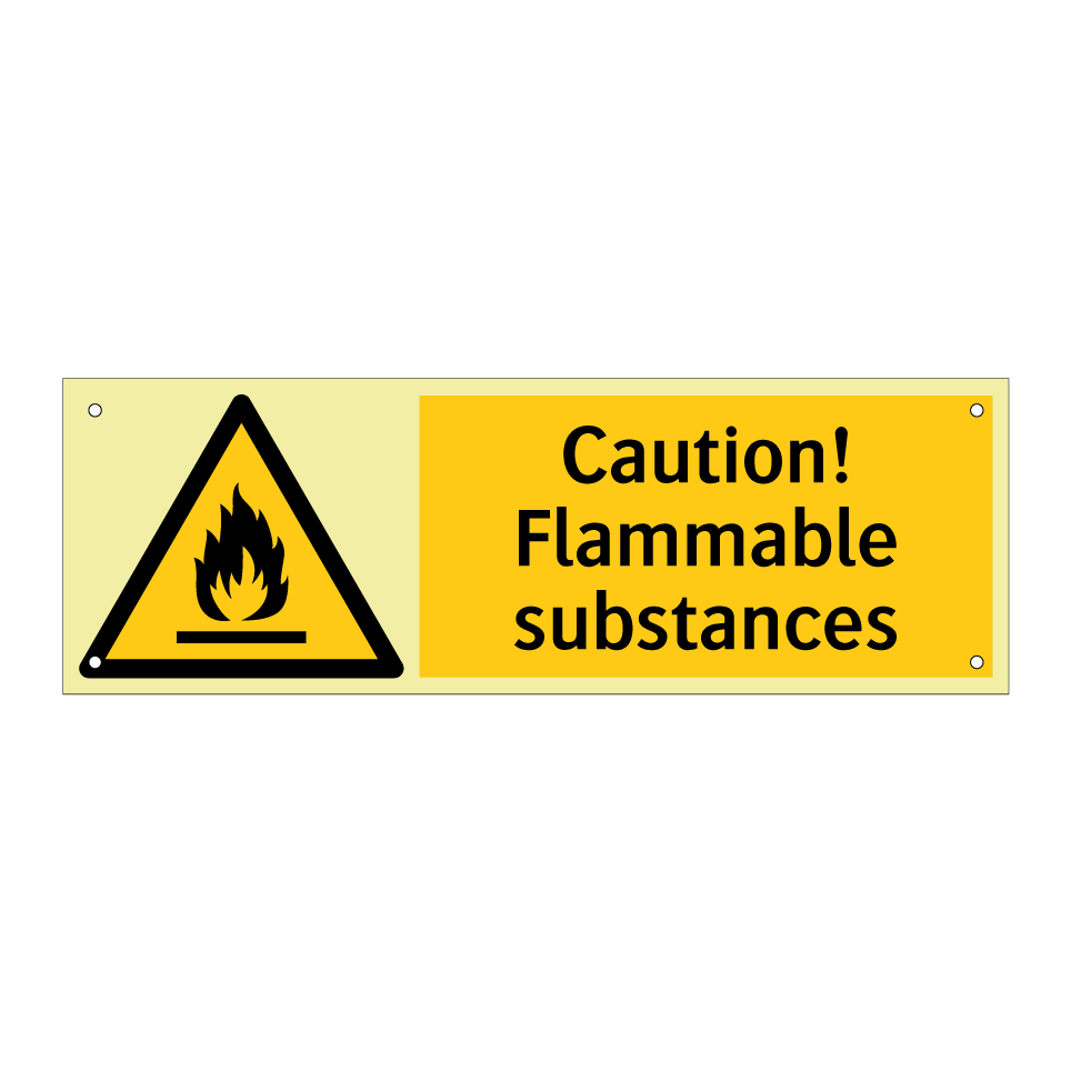Caution! Flammable substances