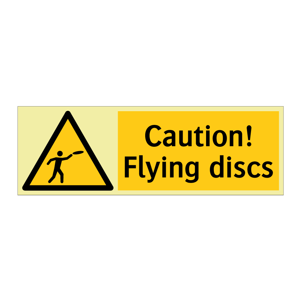 Caution! Flying discs